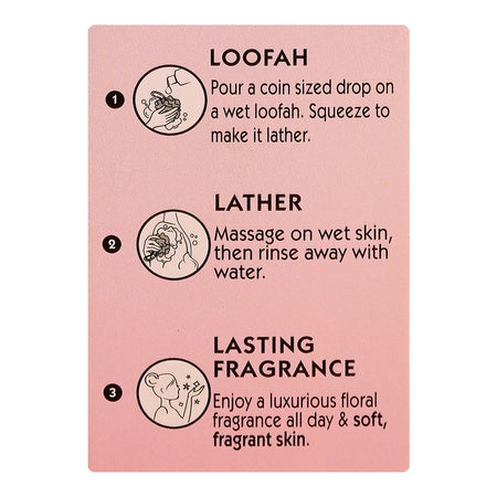 Lux Soft Rose Body Wash with French Rose & Almond Oil, Paraben Free, Free Loofah, 250ml - Image 6
