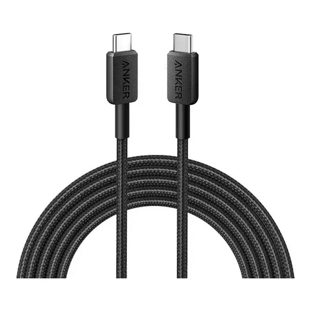 Anker USB-C To USB-C Braided Cable(3ft, 240W), Black, A81D5H11 - Main Image