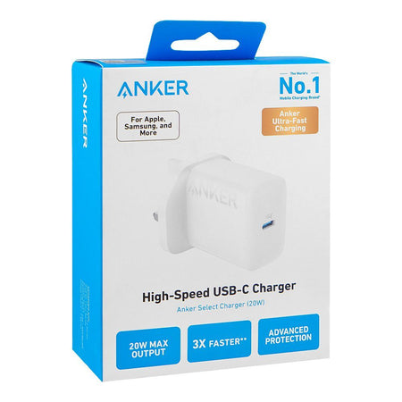 Anker Select Wall Charger (20W, High-Speed, USB-C), White, A2347K21 - Image 2