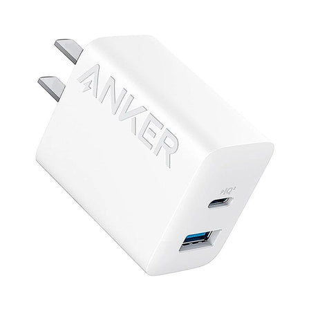 Anker Select Wall Charger (20W, High-Speed, 2 Ports USB-C & USB-A), White, A2348J21 - Main Image