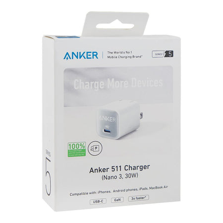 Anker 511 Wall Charger (Nano 3, 30W, USB-C), White, A2147J21 - Image 2