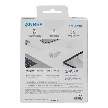 Anker 511 Wall Charger (Nano 3, 30W, USB-C), White, A2147J21 - Image 3