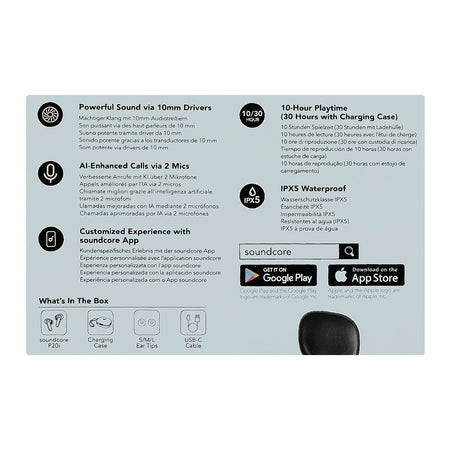 Anker Soundcore P20i True Wireless Earbuds, 30H Playtime, Blue, A3949032 - Image 4