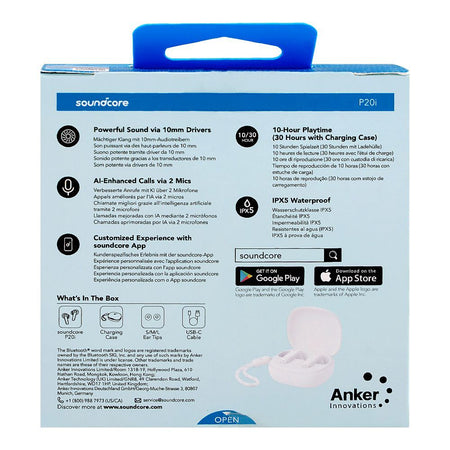 Anker Soundcore P20i True Wireless Earbuds, 30H Playtime, White, A3949022 - Image 3