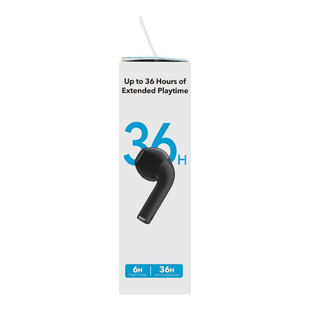 Anker Soundcore K20i Semi-In-Ear Wireless Earbuds, 36H Playtime, Black, A3994H11 - Image 4