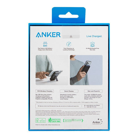 Anker MagGo Power Bank (10000mAh, 15W), For iPhone 15/14/13/12 Series, Black, A1654H11 - Image 3