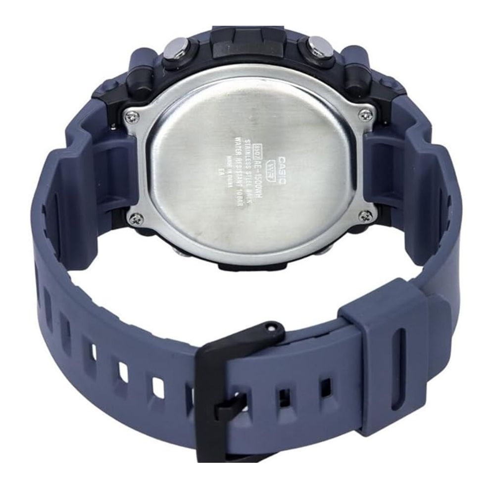 Casio Men's Digital Wrist Watch With Resin Strap, AE-1500WH-2AVDF - Image 3