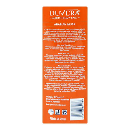 Duvera Arabian Musk World SPA Shower Scrub, Glycerine, Vitamin E, 725ml - Image 3