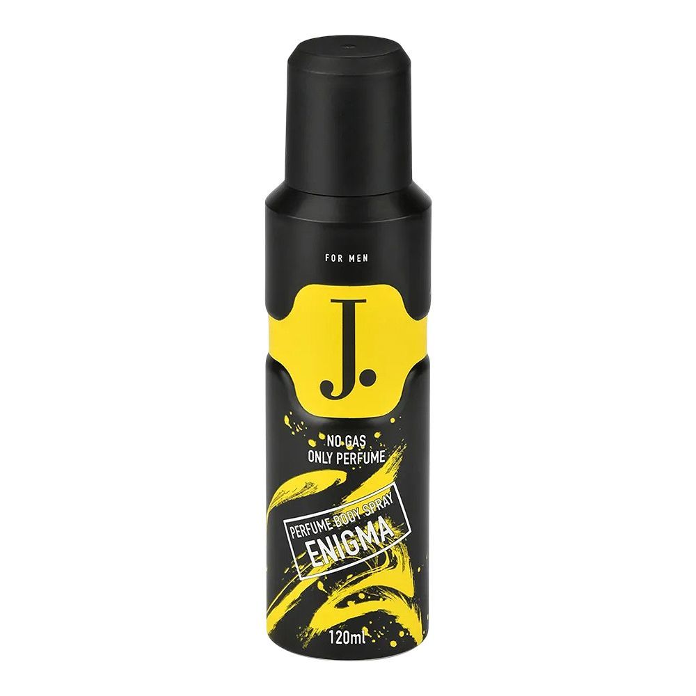 J. Enigma No Gas Perfume Body Spray, For Men, 120ml - Main Image