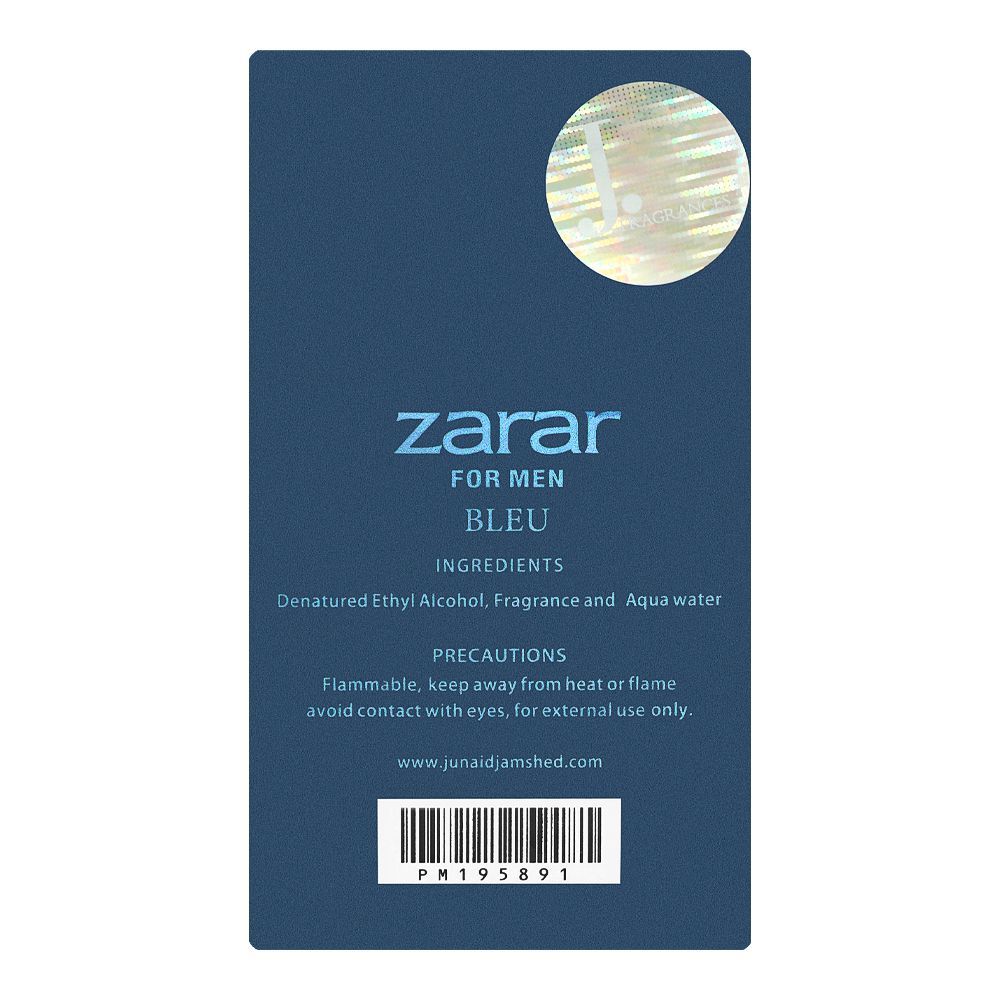 J. Zarar Bleu Perfume, Eau de Parfum, For Men, 30ml - Image 2