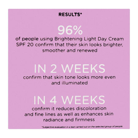 Eveline Brightening Light Day Cream SPF20, Anti Dark Spots, For Even-Toned Radiant Skin, 50ml - Image 5