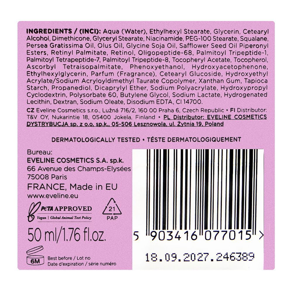 Eveline Brightening Renewal Night Cream, Anti Dark Spots, For Even-Toned Radiant Skin, 50ml - Image 4