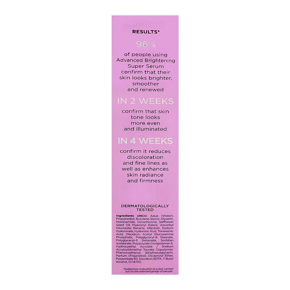 Eveline Advanced Brightening Super Face Serum, Anti Dark Spots, For Even-Toned Radiant Skin, 30ml - Image 3