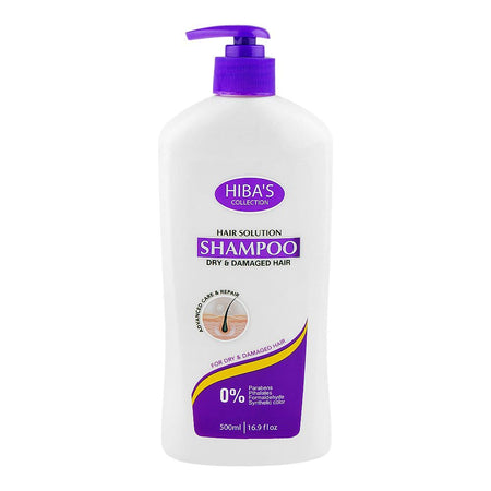 Hiba's Collection Advance Care & Repair Shampoo, For Dry & Damage Hair, Parabens Free, 500ml - Main Image