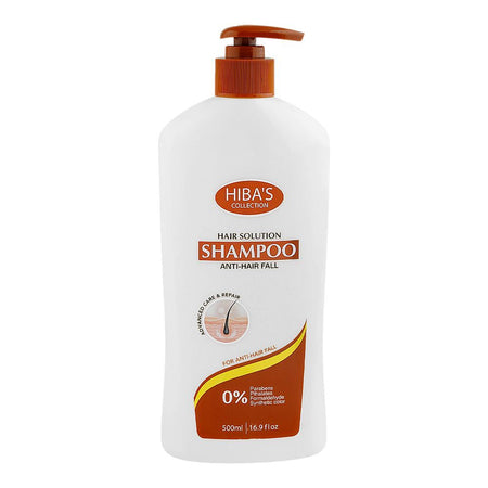 Hiba's Collection Anti-Hair Fall Shampoo, Parabens Free, 500ml - Main Image