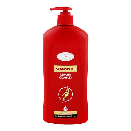 Hiba's Collection Keratin Complex Shampoo with Almond Oil, For Smooth Hair, 500ml - Main Image