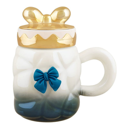 Bow Tie Ceramic Coffee & Tea Mug with Lid, Green, MG -1 - Image 2