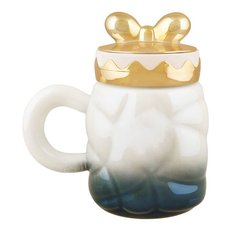 Bow Tie Ceramic Coffee & Tea Mug with Lid, Green, MG -1 - Image 3