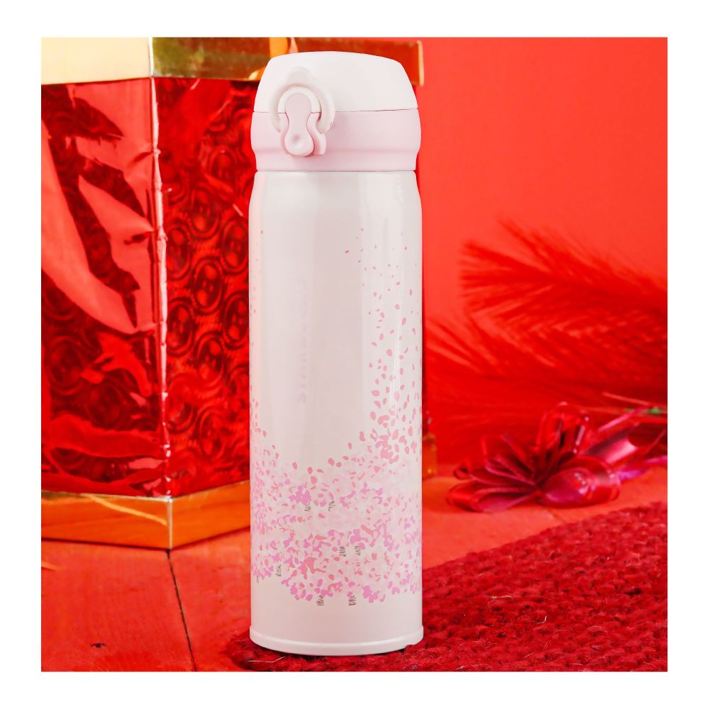 Starbucks Sakura Thermos Water Bottle, 500ml, Cherry blossom, A-1 - Main Image