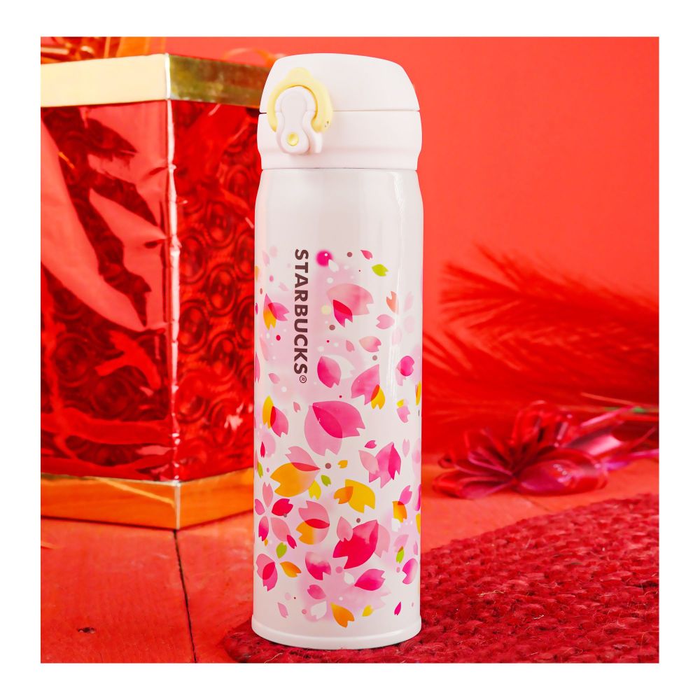 Starbucks Sakura Thermos Water Bottle, 500ml, Pink Cherry Blossom, B-2 - Main Image