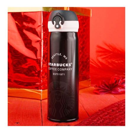 Starbucks Stainless Steel Thermos Water Bottle, 500ml, Green, C-3 - Main Image