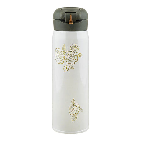 Starbucks Camellia Stainless Steel Thermos Water Bottle, 500ml, Off White, D-4 - Image 3