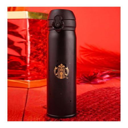 Starbucks Stainless Steel Thermos Water Bottle, 500ml, Black E-5 - Main Image