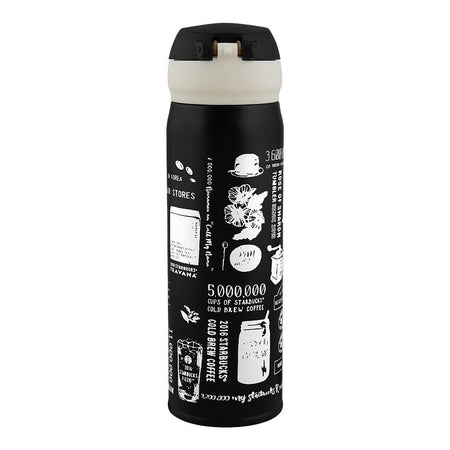 Starbucks 18th Anniversary Stainless Steel Thermos Water Bottle, 500ml, Black F-6 - Image 3