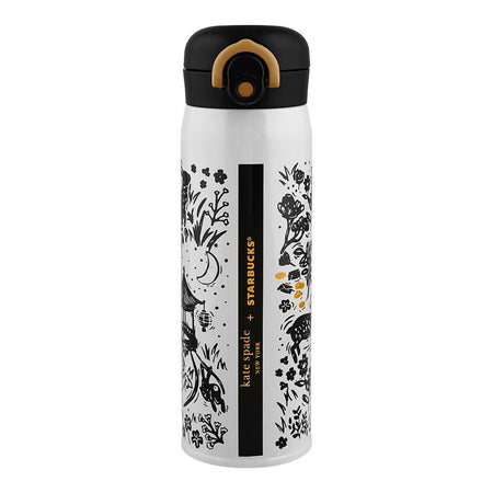 Starbucks kate Spade Rabbit Stainless Steel Thermos Water Bottle, 500ml, White & Black, G-7 - Image 2