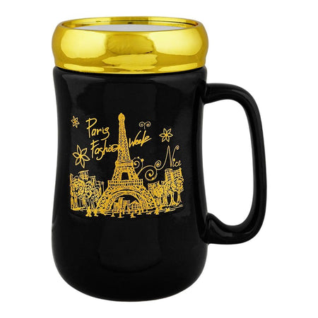 Paris Fashion Week Ceramic Coffee & Tea Mug, Black, MG-10 - Image 2