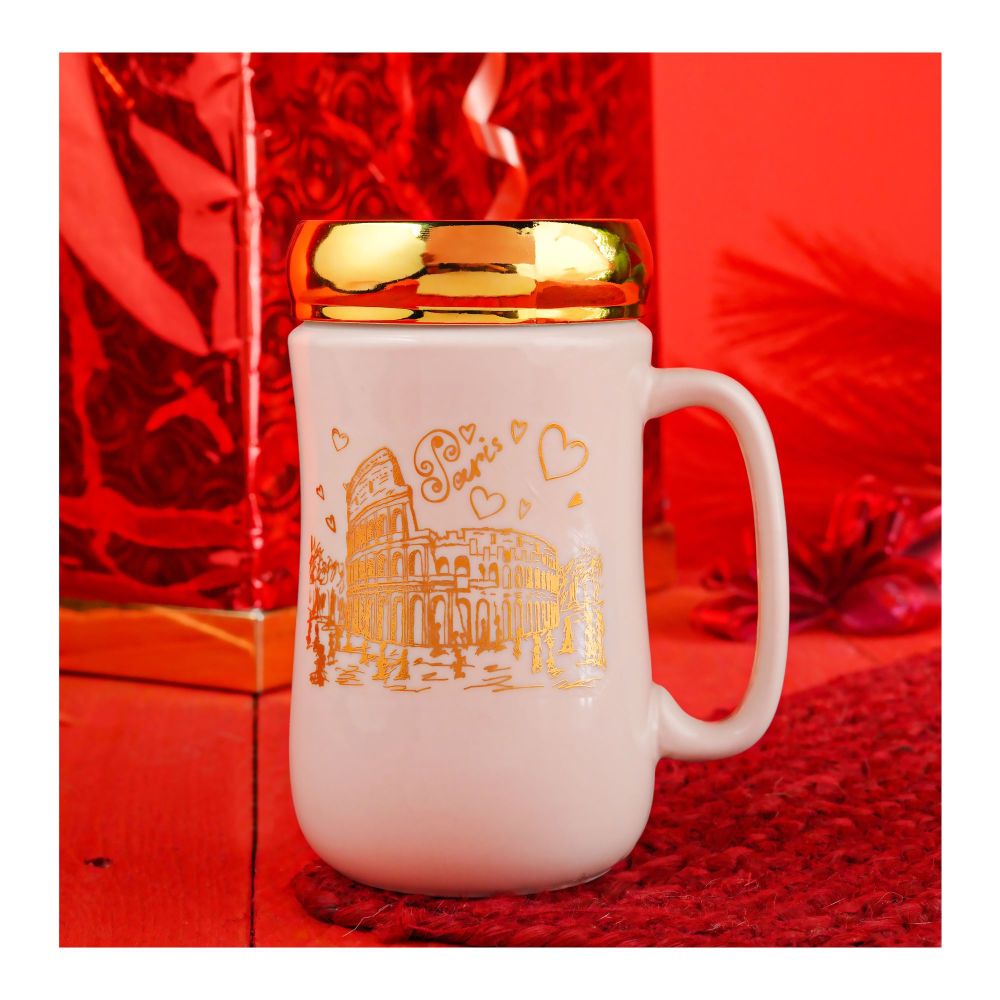 Paris Colosseum Ceramic Coffee & Tea Mug, Cream, MG-11 - Main Image