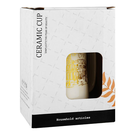 Paris Colosseum Ceramic Coffee & Tea Mug, Cream, MG-11 - Image 4