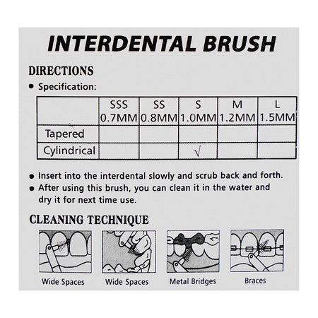 Dr. Smith Interdental Toothbrush, 5-Pack, E1175-5 - Image 4