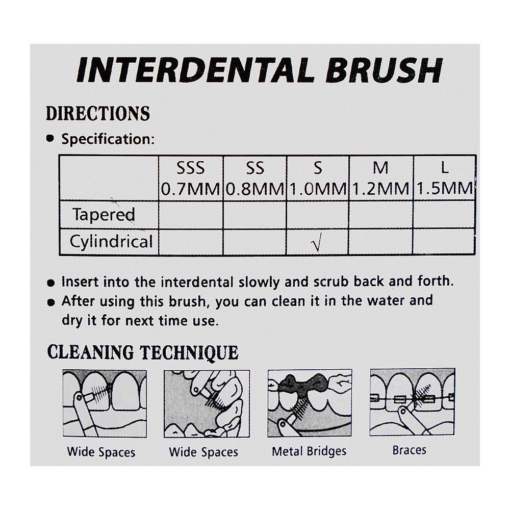 Dr. Smith Interdental Toothbrush, 5-Pack, E1175-5 - Image 4