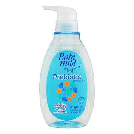 Babi Mild & Beyond Prebiotic Protection Organic Baby Head & body Bath, 380ml - Main Image