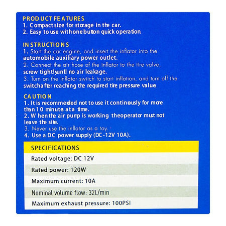 Zent Mini Tire Inflator - Image 4