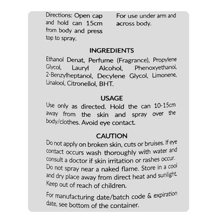 Markhor Blanc Frost Fire Body Spray (No Gas), For Men, 120ml - Image 3