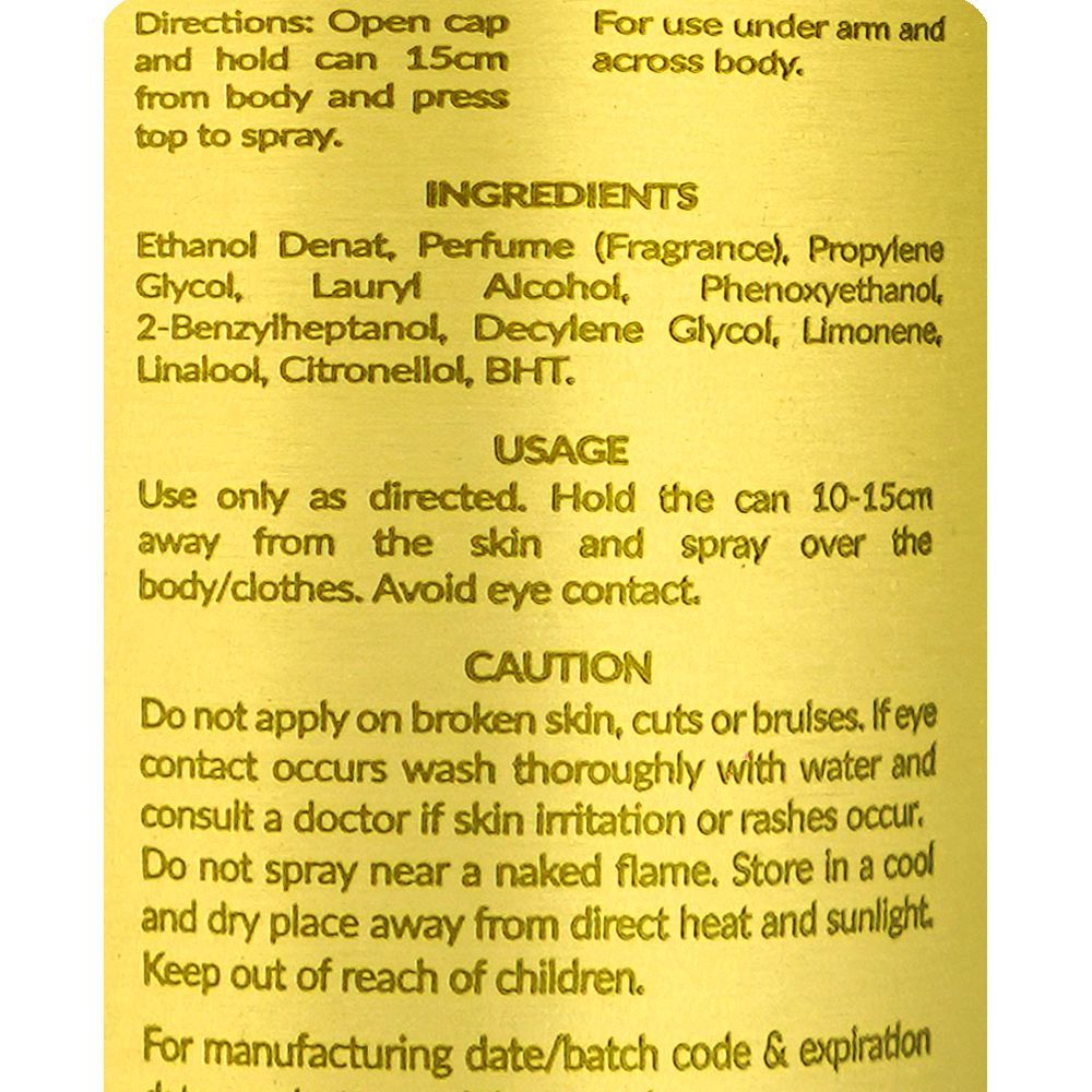 Markhor Blanc Royale Nova Body Spray (No Gas), For Men, 120ml - Image 3