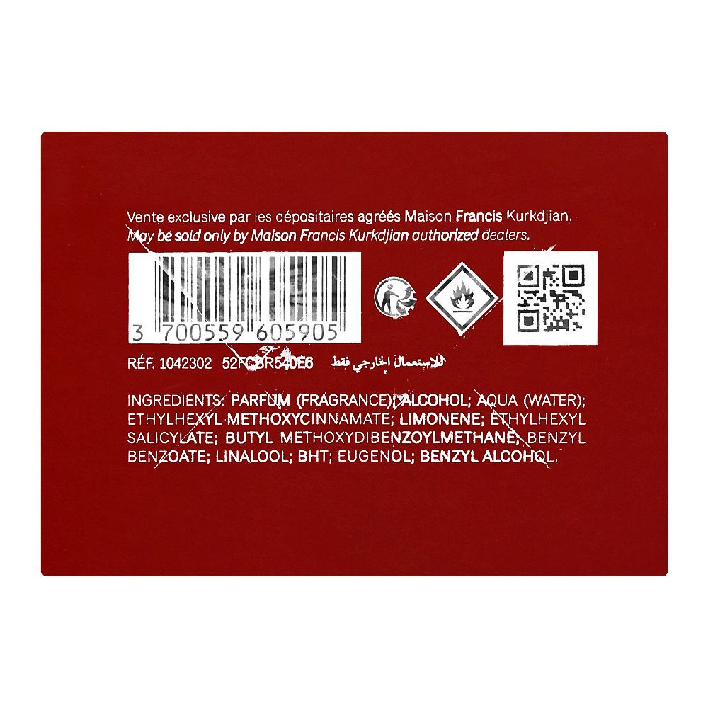 Maison Francis Kurkdjian Baccarat Rouge 540 - Red, Extrait De Parfum, For Men & Women, 100ml - Image 4