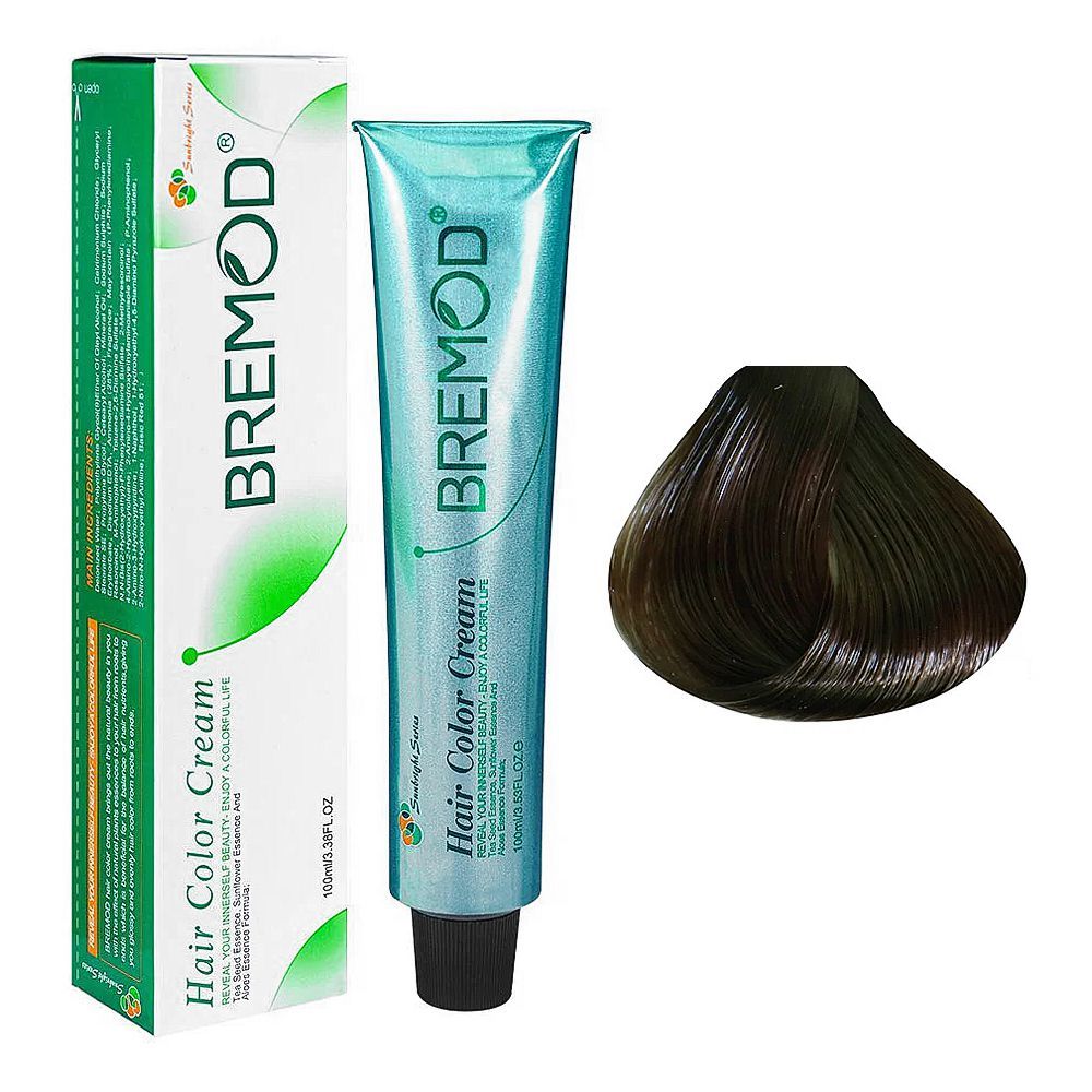 Bremod Hair Color Cream - Salon Quality Hair Dye, 100ml, 7/1 Medium Ash Blond - Main Image