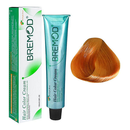 Bremod Hair Color Cream - Salon Quality Hair Dye, 100ml, 7/3 Medium Gold Brown - Main Image