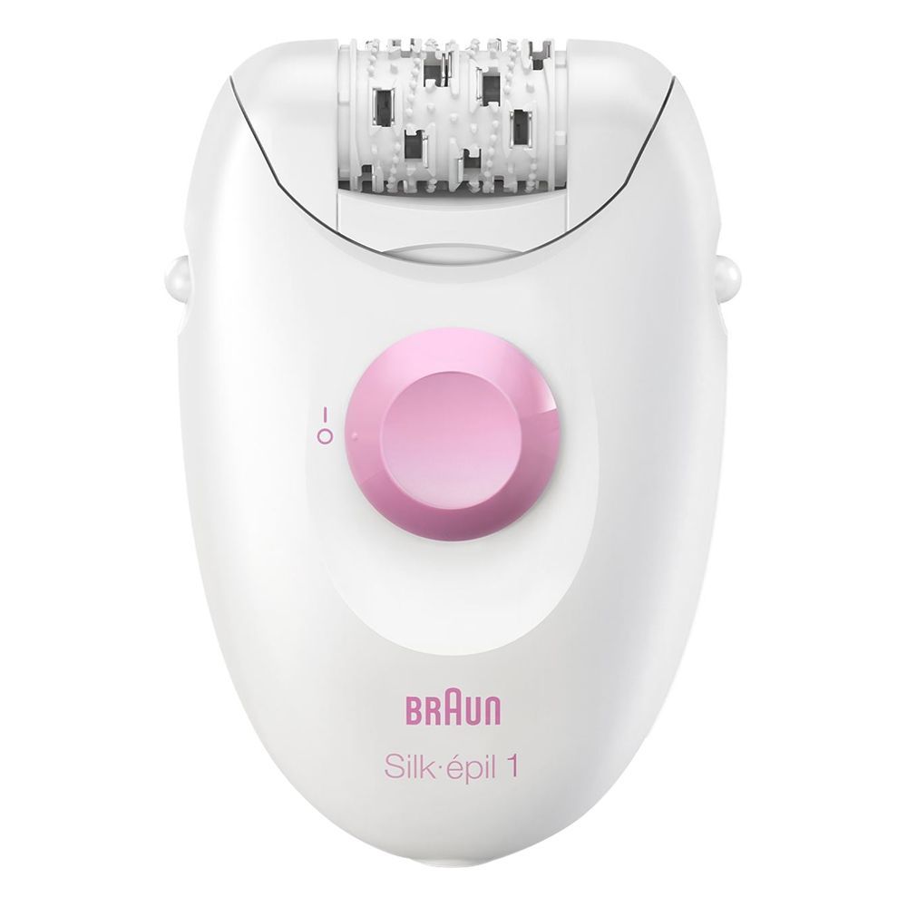 Braun Silk-epil 1 Epilator, White/Pink, SE-1176 - Main Image