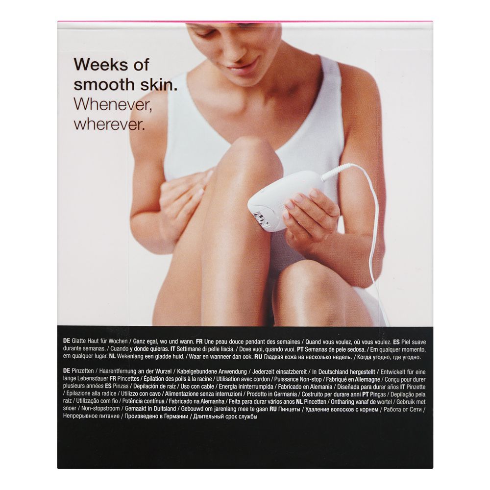 Braun Silk-epil 1 Epilator, White/Pink, SE-1176 - Image 3