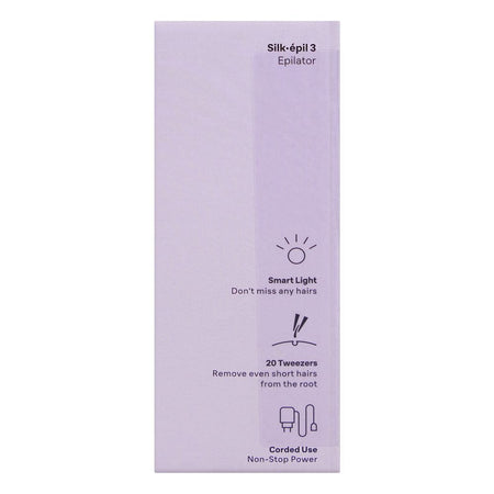 Braun Silk-epil 3 Epilator, White/Purple, 3000 - Image 4