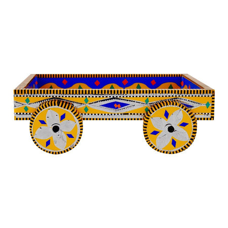 Star Shine Truck Art Decorative Wheel Serving Tray Small, Yellow - Image 3