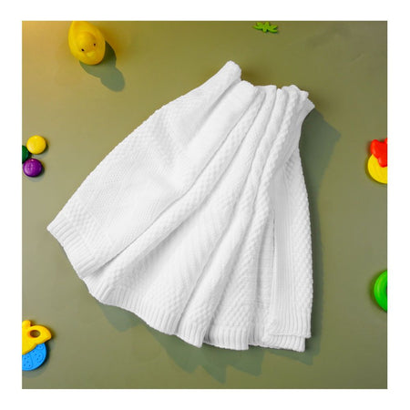 Kids Center Baby Bath Towel, White - Image 2