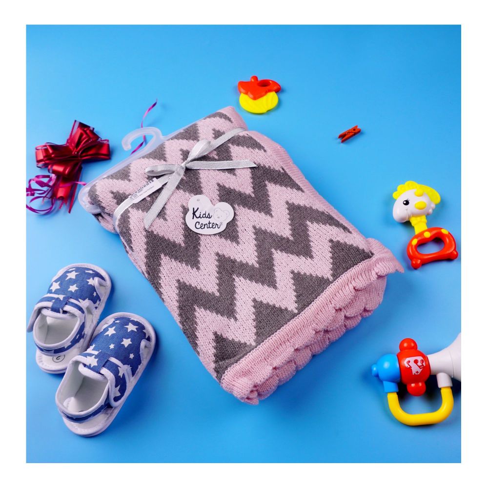 Kids Center Baby Bath Towel, Pink Multi - Main Image