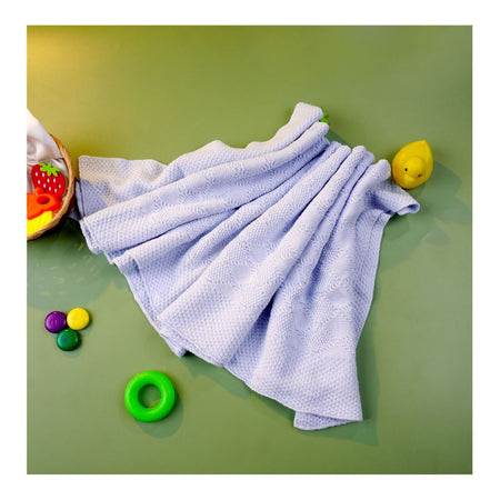 Kids Center Baby Bath Towel, Light Blue - Image 2