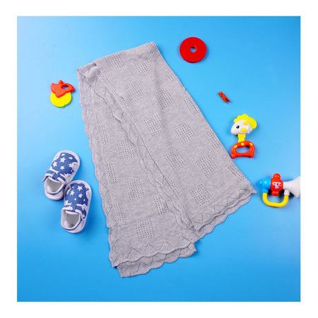 Kids Center Baby Bath Towel, Grey - Image 2