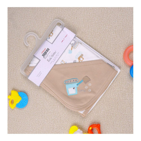 Kids Center Baby Hanger Wrapping Sheet, Soft Cotton Swaddle Blanket for Newborns, Beech Multi - Main Image